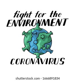 coronovirus, because of the disease, the ecology of the planet earth has improved