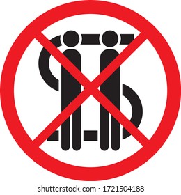 Coronovirus Covid19 Human Lives Over Dollar Sign Isolated Vector Line Art Icon