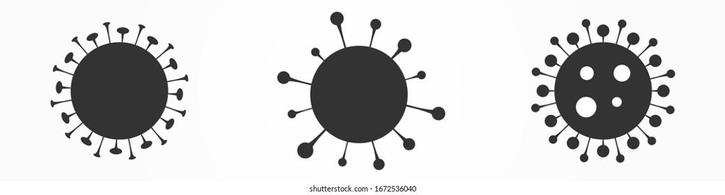 coronovirus icon. vector flat illustration