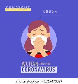Corovavirus information poster. Symptoms, treatment and prevention - Vector