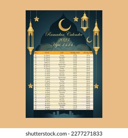 Corparate Ramada Calender design,Ramadan design,