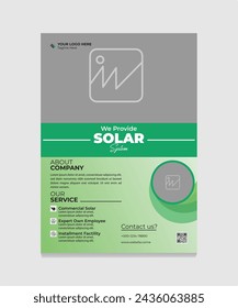corporaet Solar Energy Flyer design