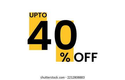 corporate 40 percent off vector, up to 40 percent off sale