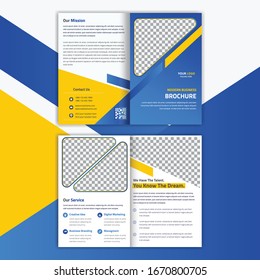 Plantilla de folleto multiplicidad A4 corporativa