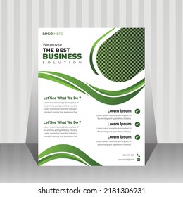 Corporate A4 Business Flyer design Vector template. Brochure cover layout and annual poster report.