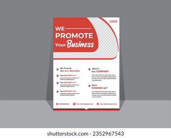 Diseño de plantilla de vector de volante empresarial A4 para una empresa de marketing digital.