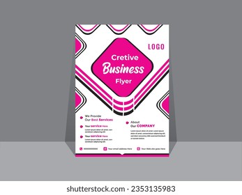 Diseño de plantilla de vector de volante empresarial A4 para una empresa de marketing digital. 