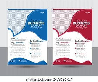 diseño de Plantilla de folleto a4 corporativo