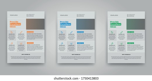 Corporate A4 size Business Flyer,poster,leaflet design template. Flyer vector template with photo space. Vector based on EPS10 .