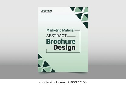 Corporate abstract brochure design template