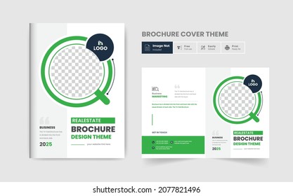 Corporate abstract Business brochure cover page annual report book cover business profile design template elegant modern Green colorful layout for multipurpose use theme