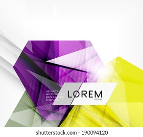 Corporate abstract business template. For brochure, presentation, web background, print production