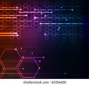 Corporate abstract modern glowing  background