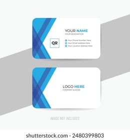 Corporate Abstract Unique Trendy Business Card Design Template | Abstract Trendy Visiting Card Vector