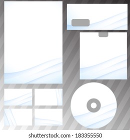 Corporate abstract wave templates. Vector illustration