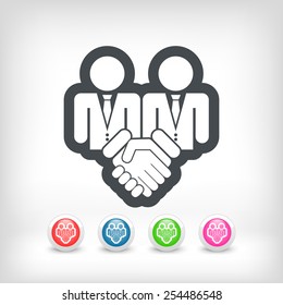 Corporate agreement icon