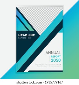 Corporate Annual report, Brochure, Book Cover Design Template. A4 Size flyer template.