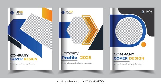 Corporate annual report business book cover or booklet brochure design