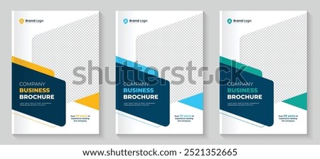 Corporate annual report cover brochure cover or book cover template. Creative modern bi fold company profile and brochure template annual report or book cover design.