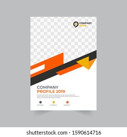 Corporate Annual Report Cover Design Template in A4. Can be adapt to Brochure, Book Cover, Magazine,Poster, Business Presentation, Portfolio, Flyer, Banner, Website.