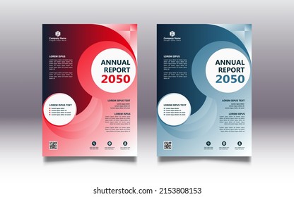 Corporate annual report flyer cover design vector template, this you can used Brochure, Leaflet, Booklet, cover, Background etc in a4 size.