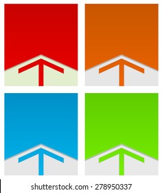 corporate arrow background template