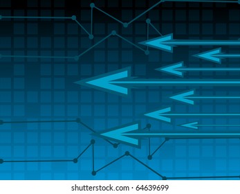corporate background with arrowhead, vector illustration