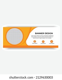 banner corporativo Modelo de diseño de pancartas abstracto, diseño de pancartas moderno para su negocio Ad