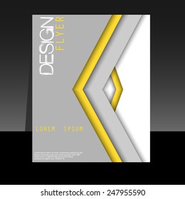 Corporate banner design, brochure template for business