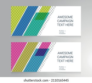 Diseño de plantilla de diseño de banners corporativos