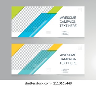 Diseño de plantilla de diseño de banners corporativos