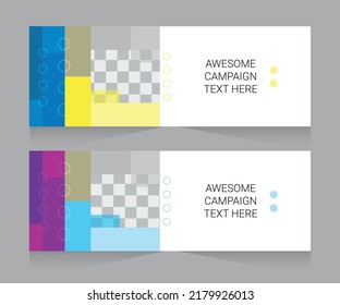Diseño de plantilla de diseño de banners corporativos