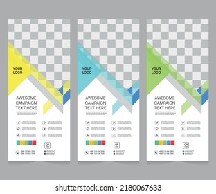 Diseño de plantilla de diseño de banners corporativos