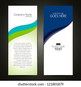 Corporate Banner sets, Cover page design, Colorful waves, eps 10