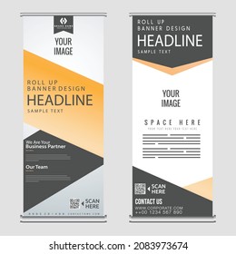 Corporate banner templates elegant roll up modern design FREE vector image
