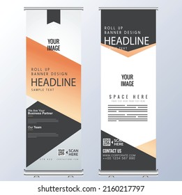 Corporate banner templates elegant roll up modern design