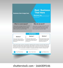 corporate Best business flyer template EPS