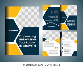 Corporate Bi Fold Brochure Design Template