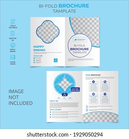 Corporate Bi Fold Brochure Template Design