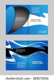 Corporate bi Fold Brochure vector illustration
