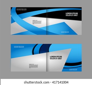Corporate bi Fold Brochure vector illustration
