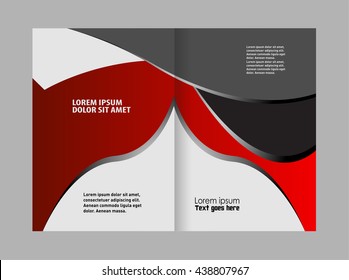 Corporate bi Fold Brochure vector illustration
