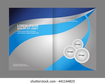 Corporate bi Fold Brochure vector illustration
