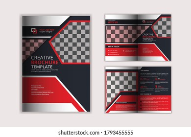Plantilla de diseño de folleto de doble filo para empresas