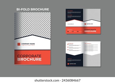 Plantilla de diseño de folletos corporativos