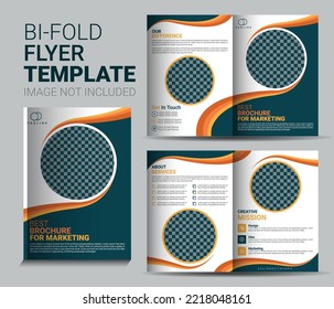 CORPORATE BI-FOLD FLYER TEMPLATE DESIGN