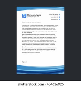 Corporate blue brochure template