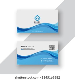 corporate blue business card template