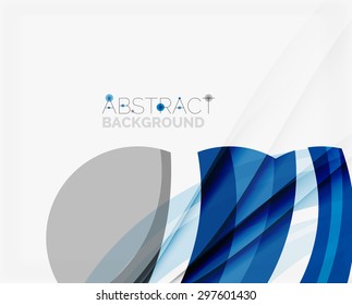 Fondo de onda azul corporativa para tu mensaje de negocio. Ilustración del vector
