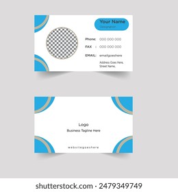 Corporate blue white red Present Design Elegant Modern Recent Creative Luaury Fleshpot Personal visiting company logo Clean Futuristic Double-sided Professional waved Set Business Card Print Template
